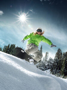 Snow Boarder Lake Tahoe